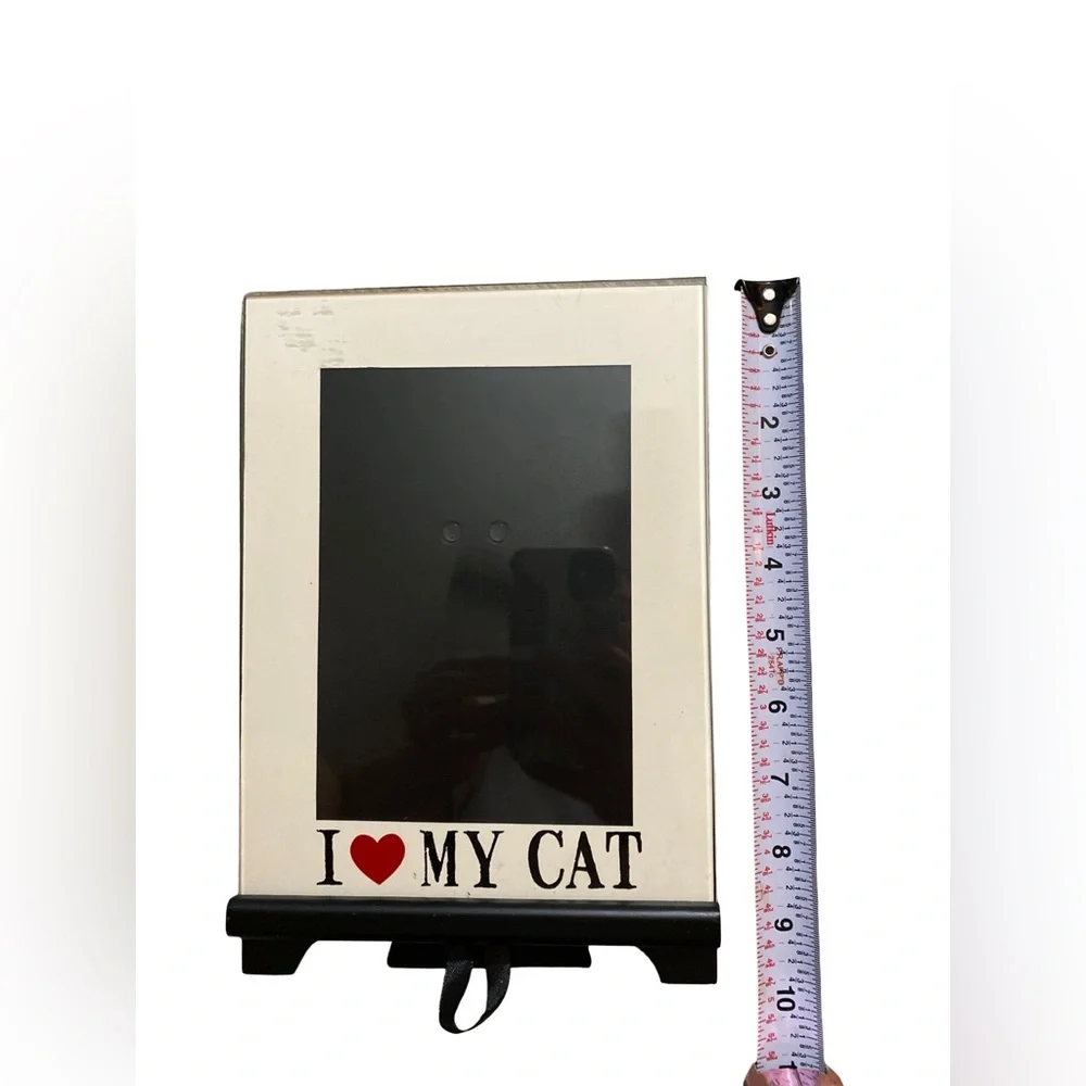 I Love My Cat Glass Photo‎ Frame